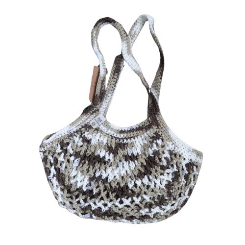 Chocolate Ombre Mesh Market Bag