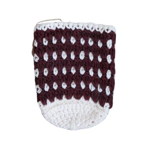 Maroon & White Can Koozie
