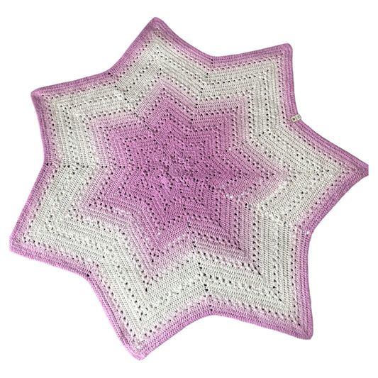 Orchid & White Star Blanket