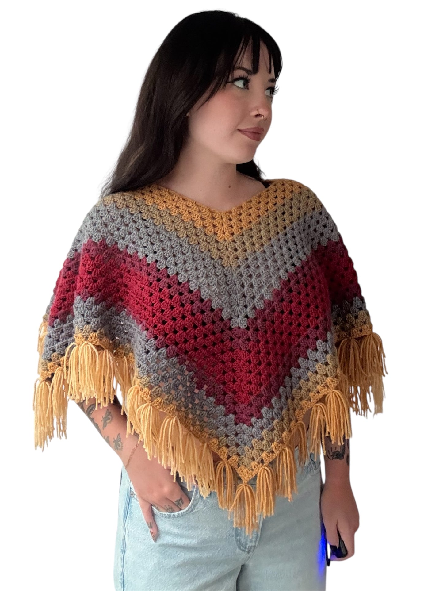 Cropped Poncho