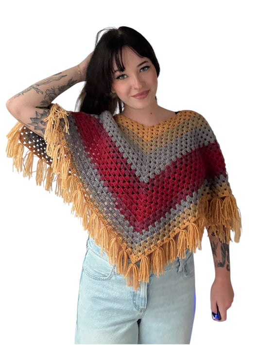 Cropped Poncho