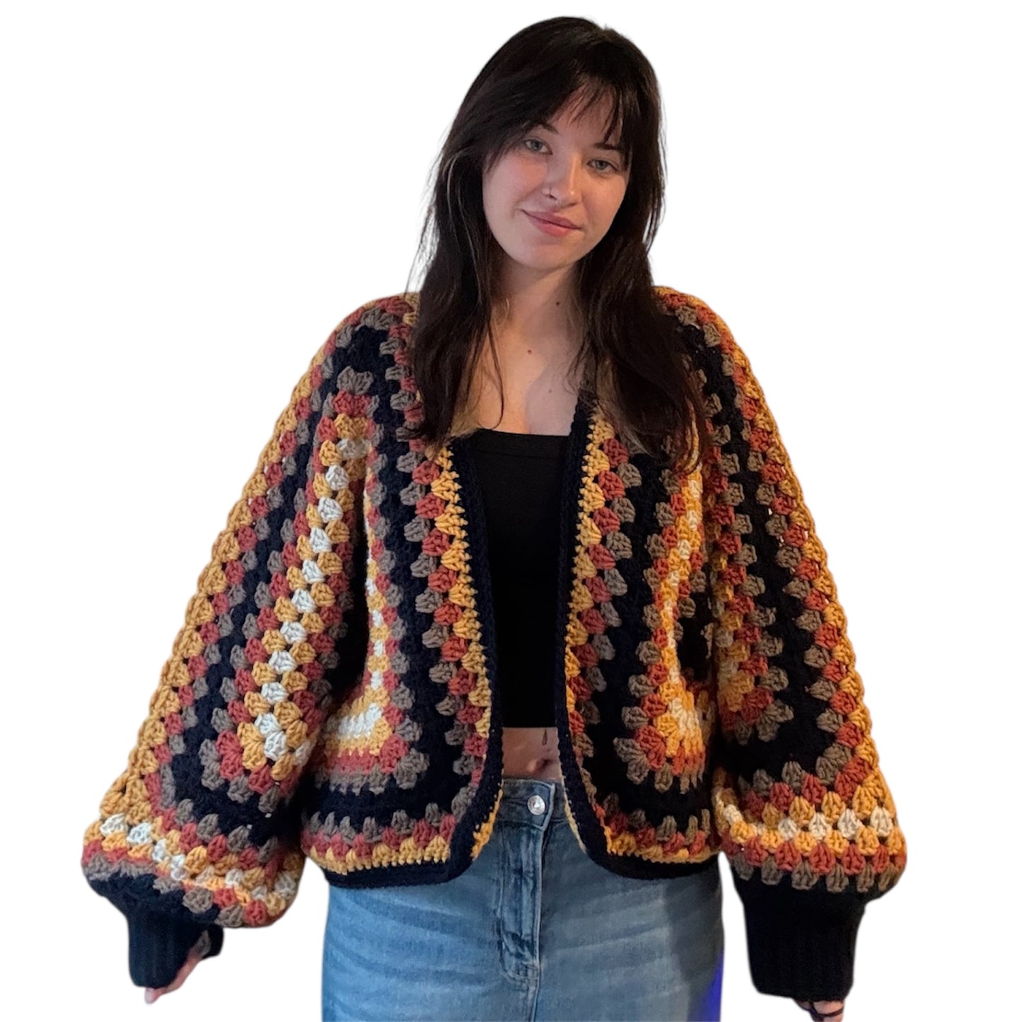 CUSTOM African Flower Cardigan