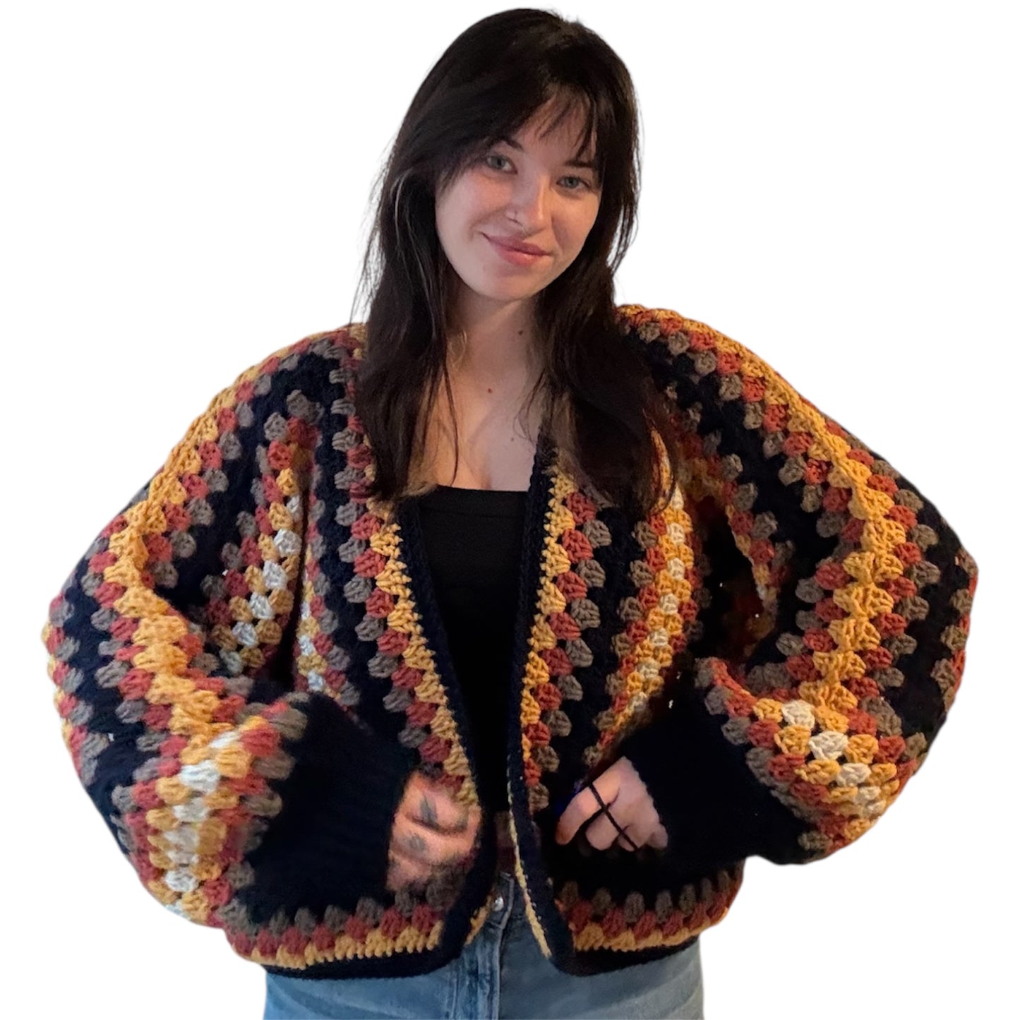 CUSTOM African Flower Cardigan