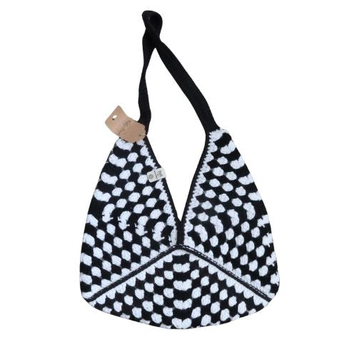 Black & White Checkered Bag