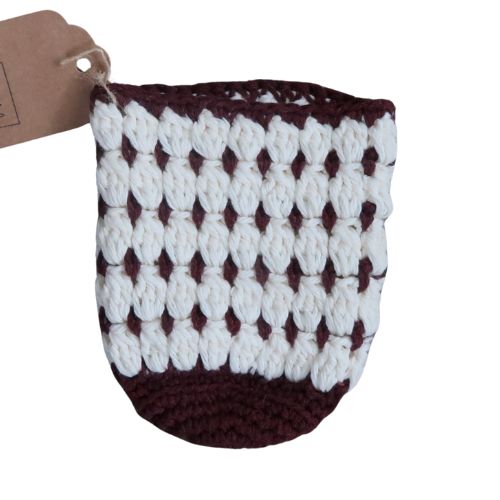 White & Maroon Can Koozie